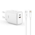 XO L145 20W USB-C + L PORT BI-DIRECTIONAL REVERSE CHARGER  C TO iP CABLE SET